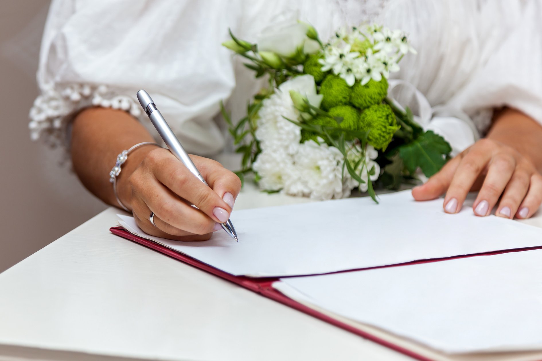 Wedding ceremony at the registry office